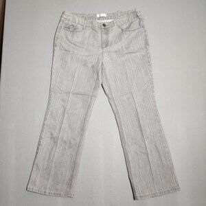 Christopher & Banks jeans women's size 12 medium washed grey colour straight leg